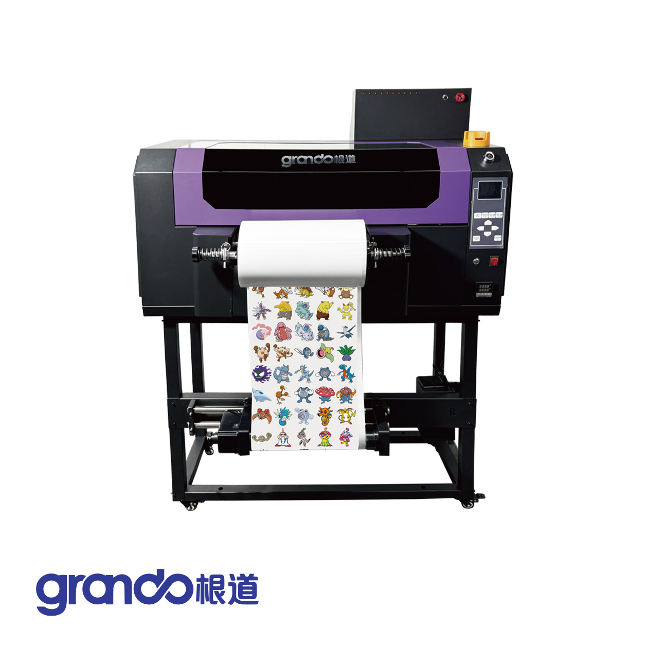 GD-302UV UV Crystal Laberl Printer AB Film roll to roll printing machine